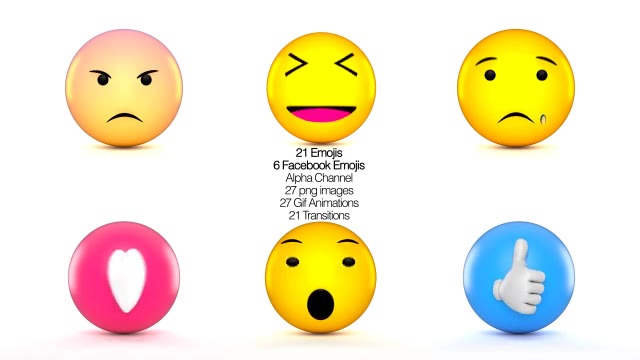 Facebook Emojis And 3D Animated set of Emojis Videohive 20437993 After Effects Image 2