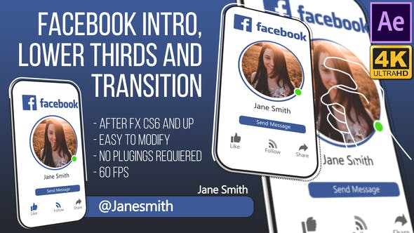 Facebook Intro and Lowerthird (AfterFX) - 25460563 Download Videohive