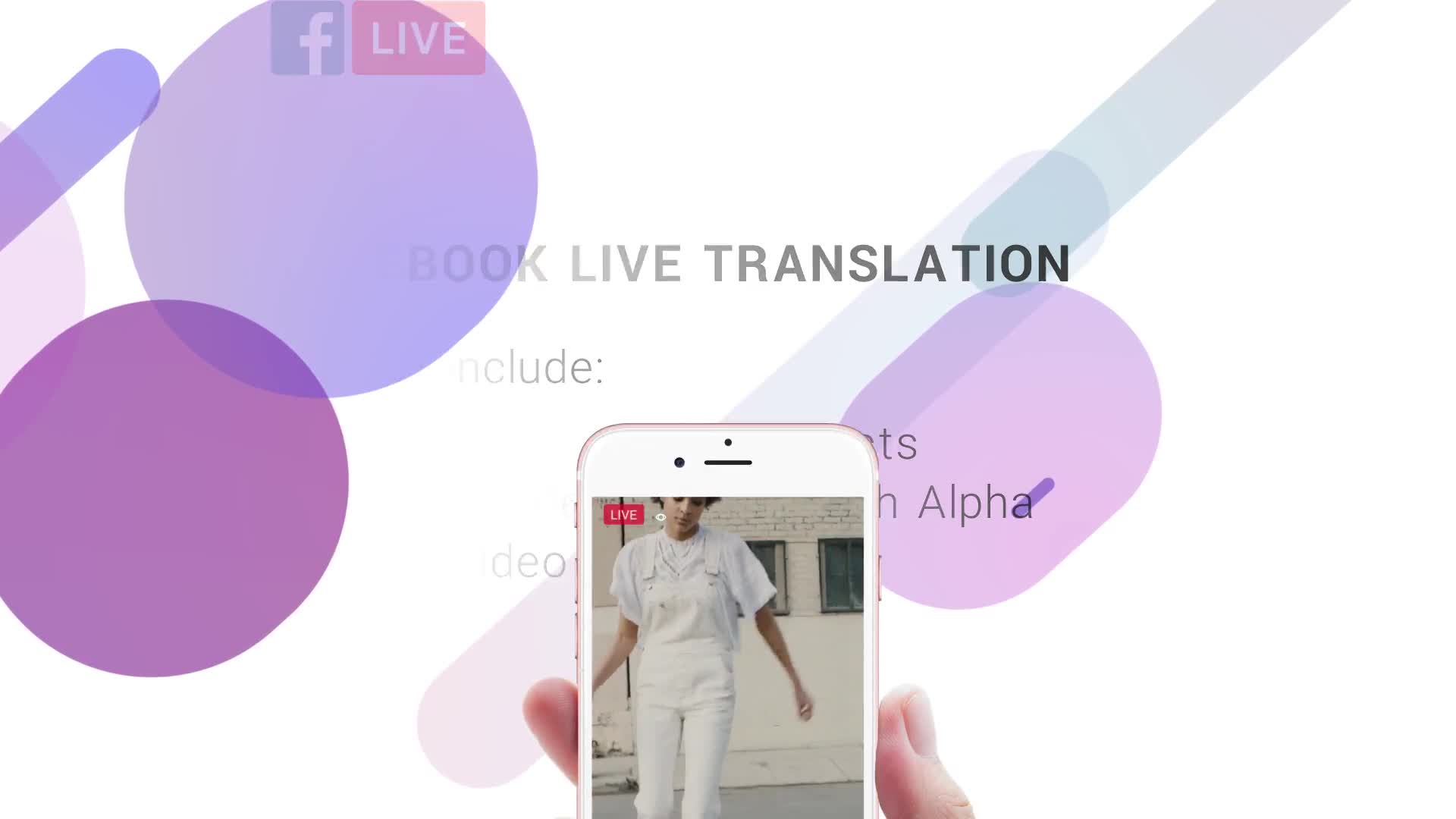 FaceBook Live Translation Stream Videohive 22289820 After Effects Image 2