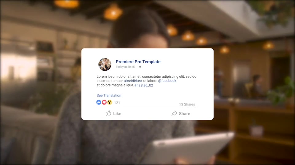 Facebook Twitter Instagram Animated Posts | MOGRT For Premiere Pro Videohive 25787128 Premiere Pro Image 3