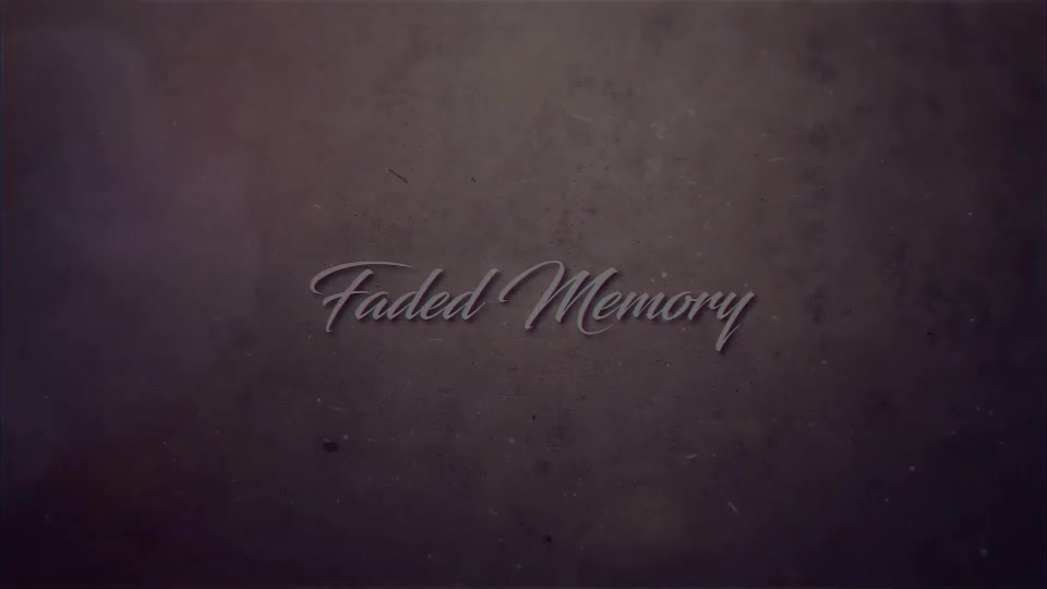 Faded Memory - Download Videohive 20261960