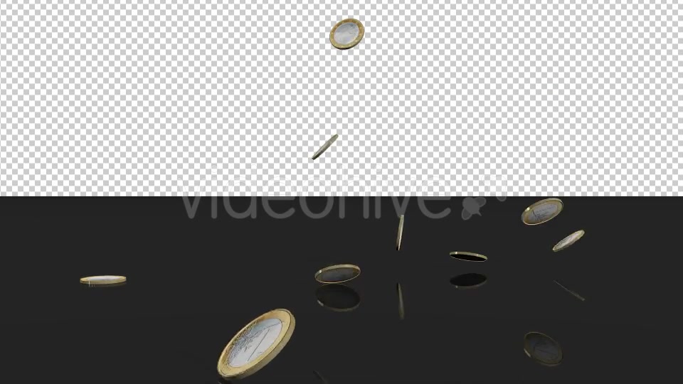 Falling 1 Euro Coins - Download Videohive 20004418