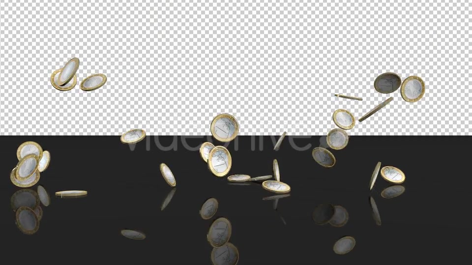 Falling 1 Euro Coins - Download Videohive 20004418