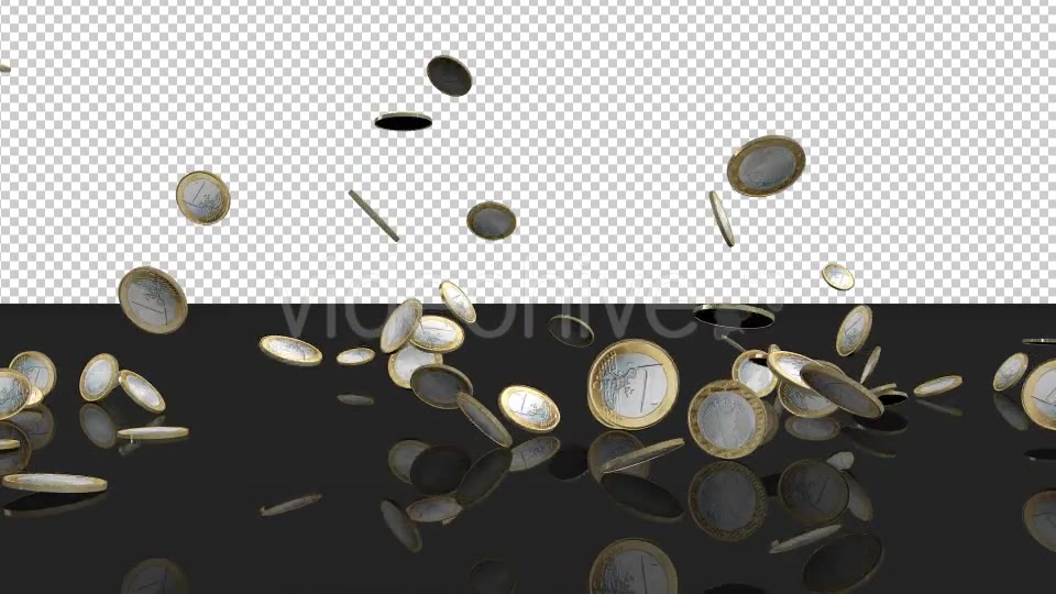 Falling 1 Euro Coins - Download Videohive 20004418