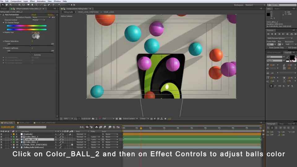 Falling Balls Logo Videohive 6688683 After Effects Image 7