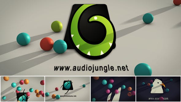 Falling Balls Logo - Videohive Download 6688683