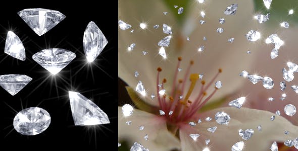 Falling Diamonds (4 Different overlays) - Download 156459 Videohive