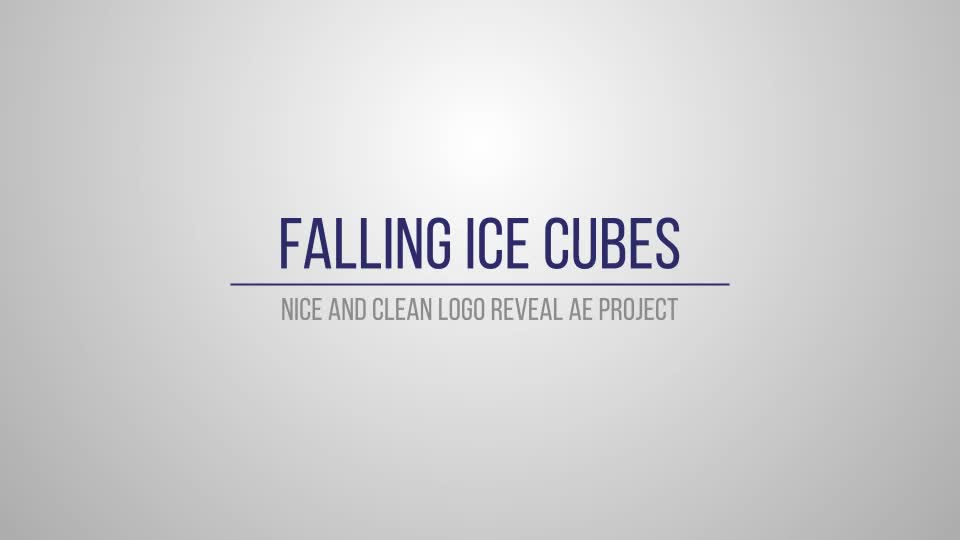 Falling Ice Cube Logo Reveal Videohive 13569695 After Effects Image 1