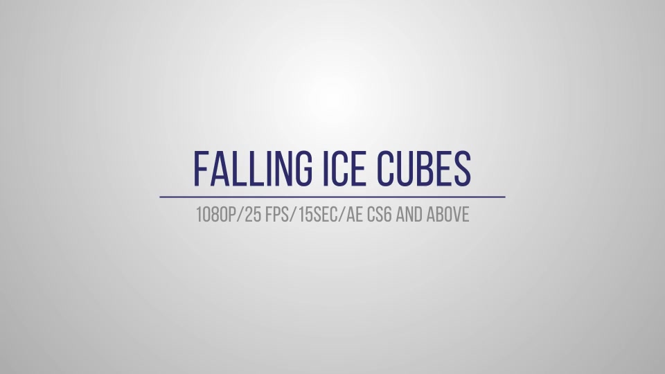 Falling Ice Cube Logo Reveal Videohive 13569695 After Effects Image 10