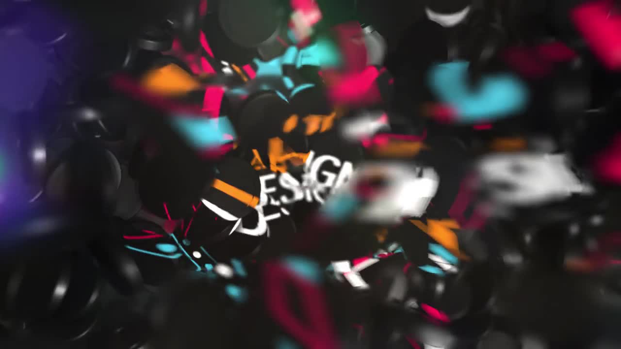 Falling Shapes Projection Logo Reveal Videohive 24254260 After Effects Image 1