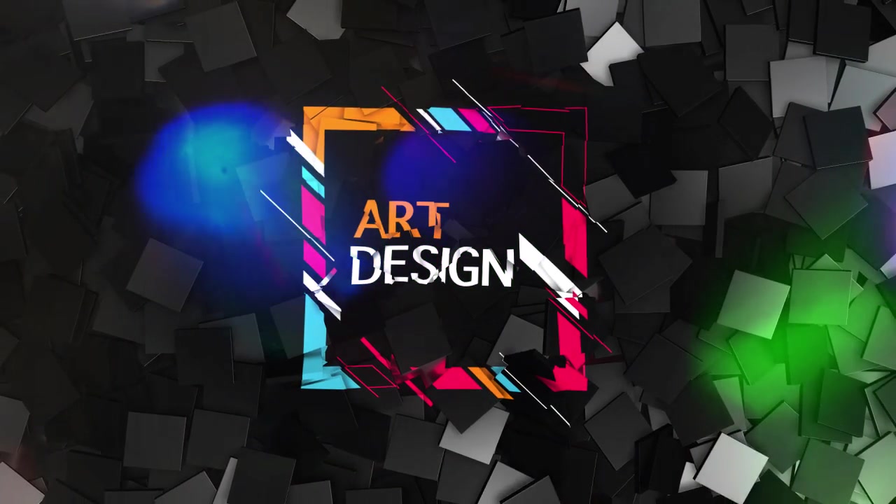 Falling Shapes Projection Logo Reveal Videohive 24254260 After Effects Image 9