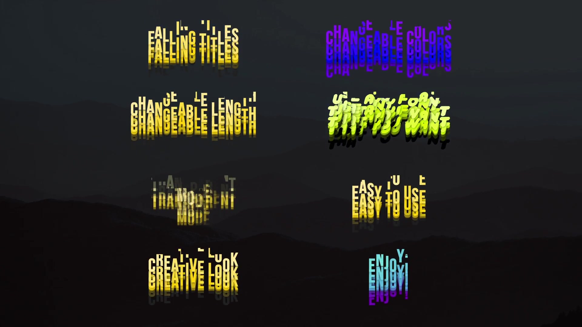 Falling Titles Videohive 35633240 After Effects Image 11