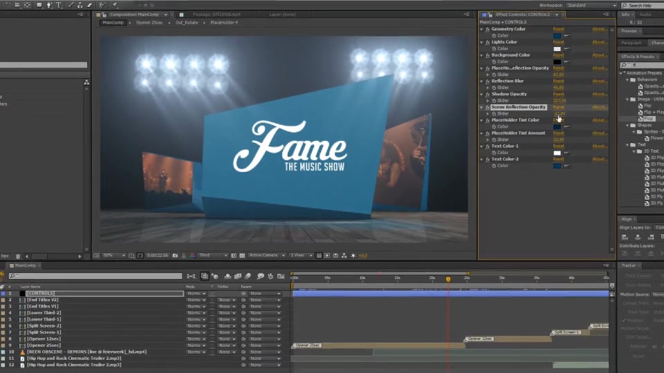 Fame Music Show Videohive 13090620 After Effects Image 13