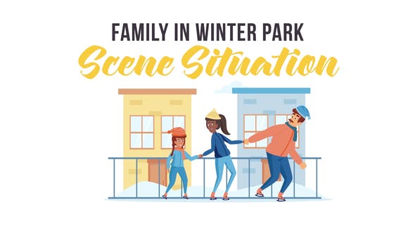 Family in winter park Scene Situation - 29246930 Videohive Download