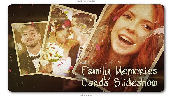 Family Memories Cards Slideshow - Videohive Download 20054047