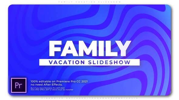 Family Vacation Slideshow - 34152130 Videohive Download