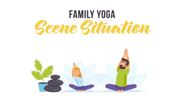 Family yoga Scene Situation - Download 28256082 Videohive