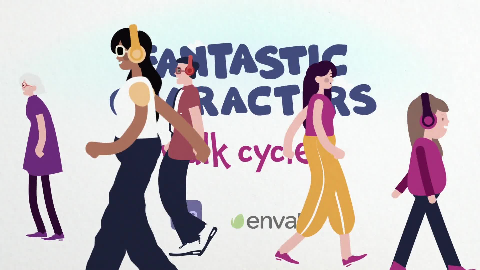 Fantastic Characters Walk Cycles Videohive 30082110 After Effects Image 1