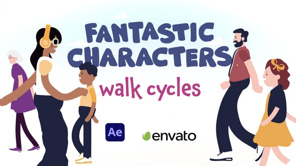 Fantastic Characters Walk Cycles - Download 30082110 Videohive