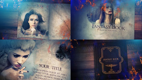 Fantasy Book Opener Slideshow - Download 25018309 Videohive