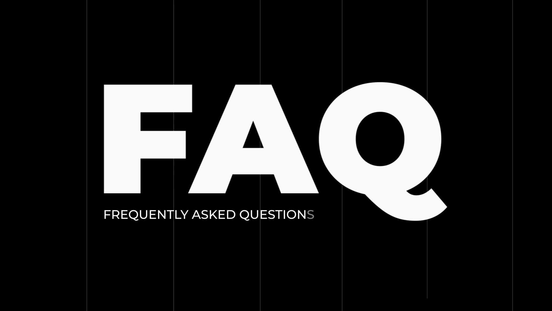 FAQ Frequently Asked Questions Answers Videohive 31989449 After Effects Image 1