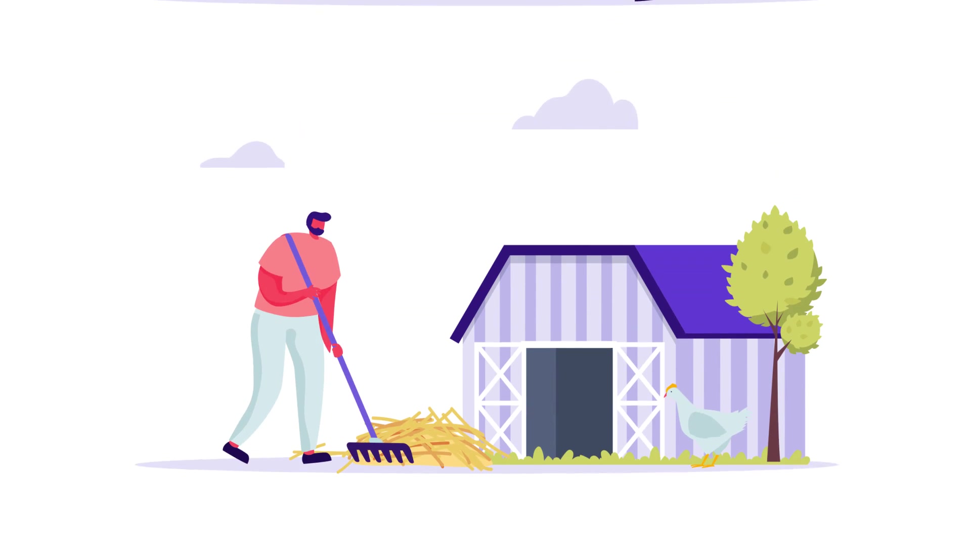 Farm cleaning Flat Concept Videohive 33189207 After Effects Image 5