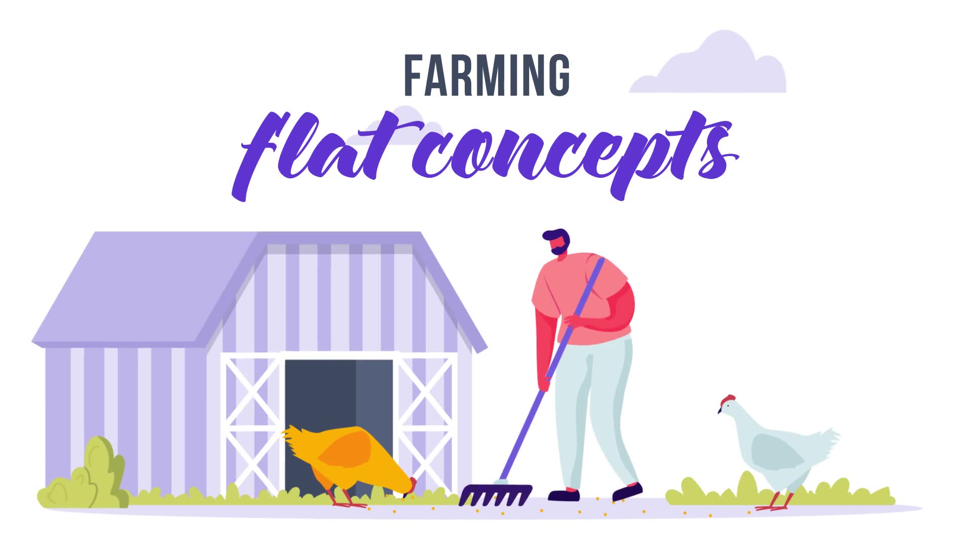 Farming Flat Concept Videohive 33619909 After Effects Image 2