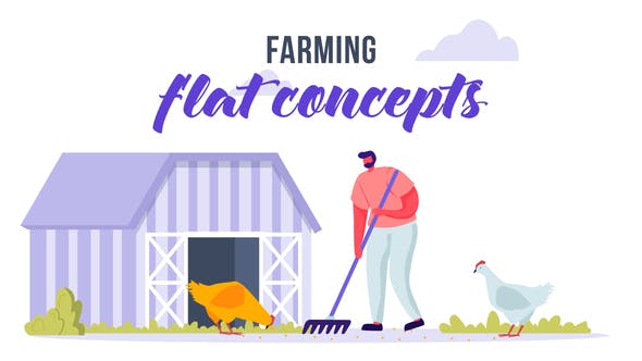 Farming Flat Concept - Videohive Download 33619909