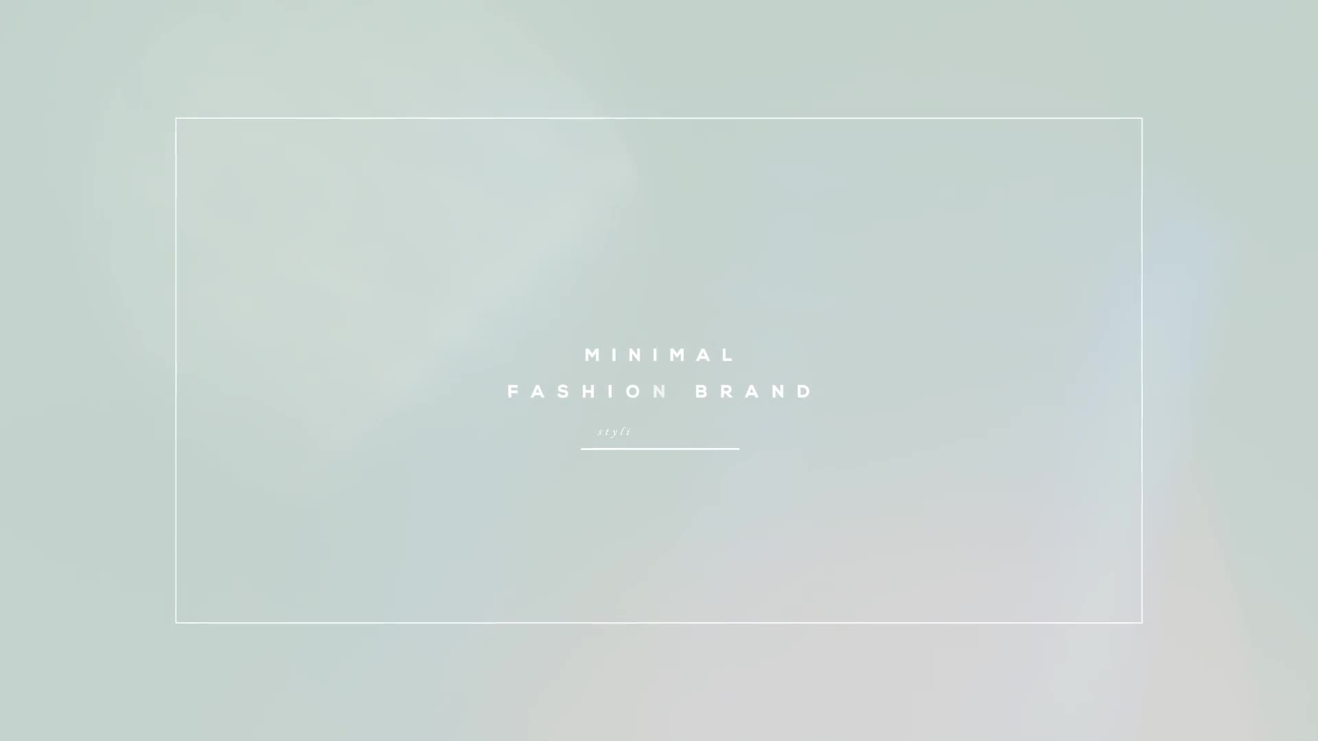 Fashion Brand Minimal Slideshow Videohive 19888030 After Effects Image 1