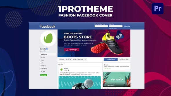 Fashion Facebook Cover Mogrt 06 - Download 33573456 Videohive