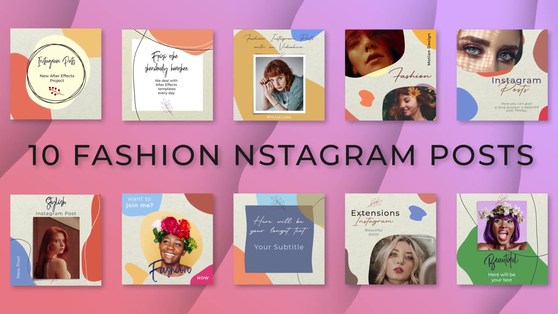 Fashion Instagram Posts Videohive 31602502 After Effects Image 2