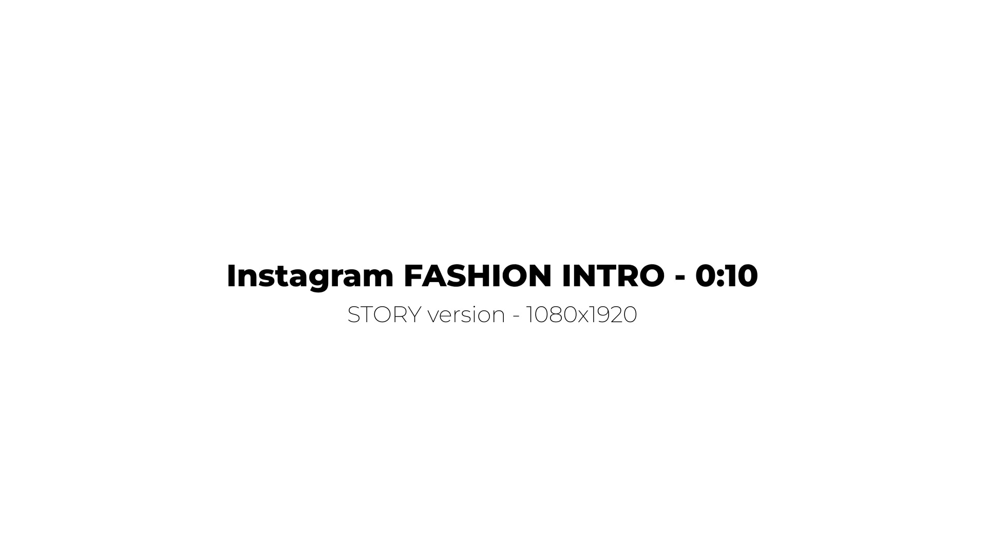 Fashion Intro Instagram Story Videohive 39503599 After Effects Image 3