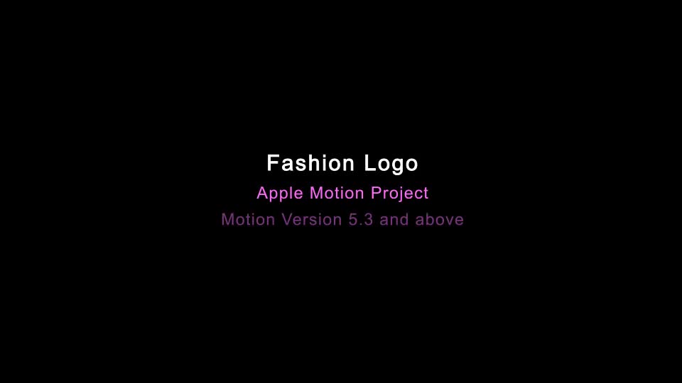 Fashion Logo Apple Motion - Download Videohive 19711660