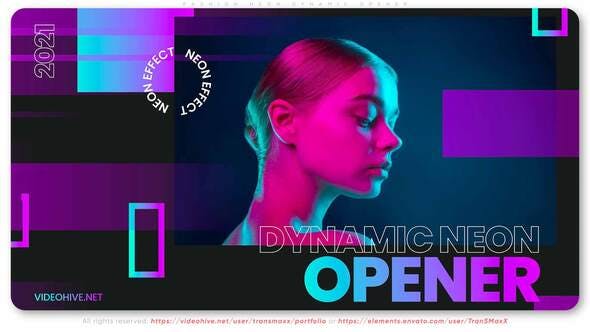 Fashion Neon. Musical Dynamic Opener - Download 31424026 Videohive