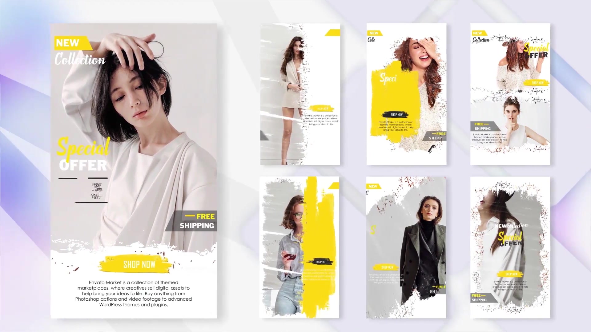 Fashion Promo Instagram Post & Stories Mogrt Videohive 36378209 Premiere Pro Image 3