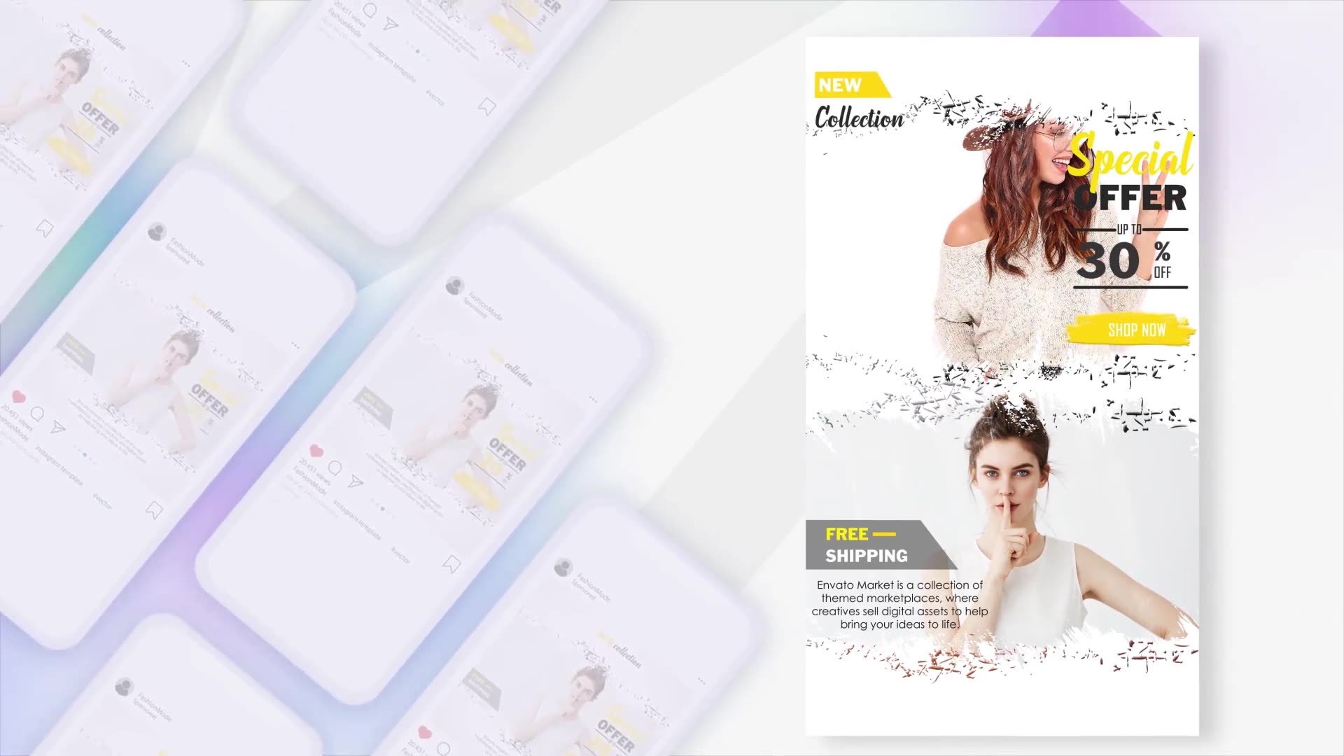 Fashion Promo Instagram Post & Stories Videohive 32073674 After Effects Image 9