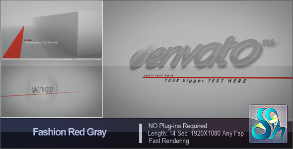 Fashion Red Gray Logo - Download Videohive 3376580