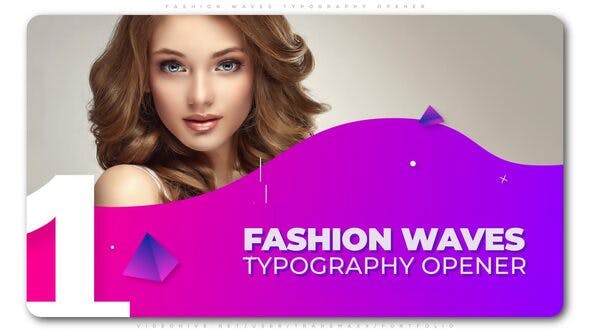 Fashion Waves Typography Opener - 24087440 Videohive Download