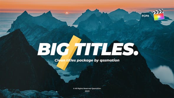 Fast and Stylish Titles For FCPX - Videohive Download 31058177