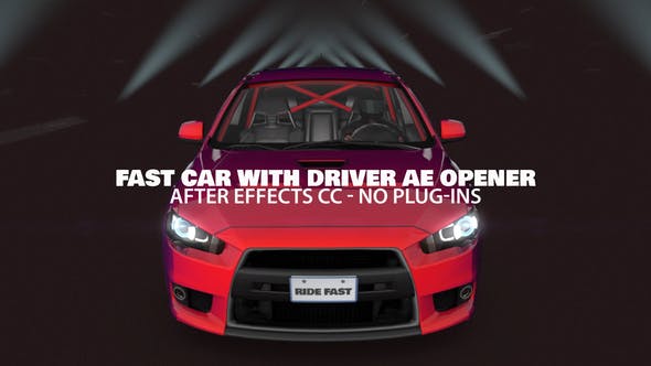 Fast Car with Driver Opener - Download 23757091 Videohive