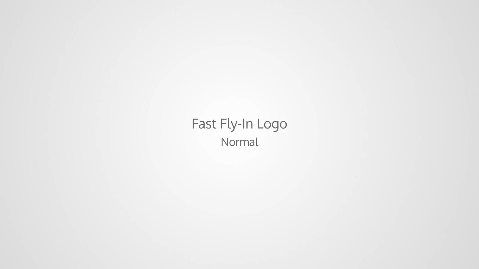 Fast Fly In Logo - Download Videohive 13003557