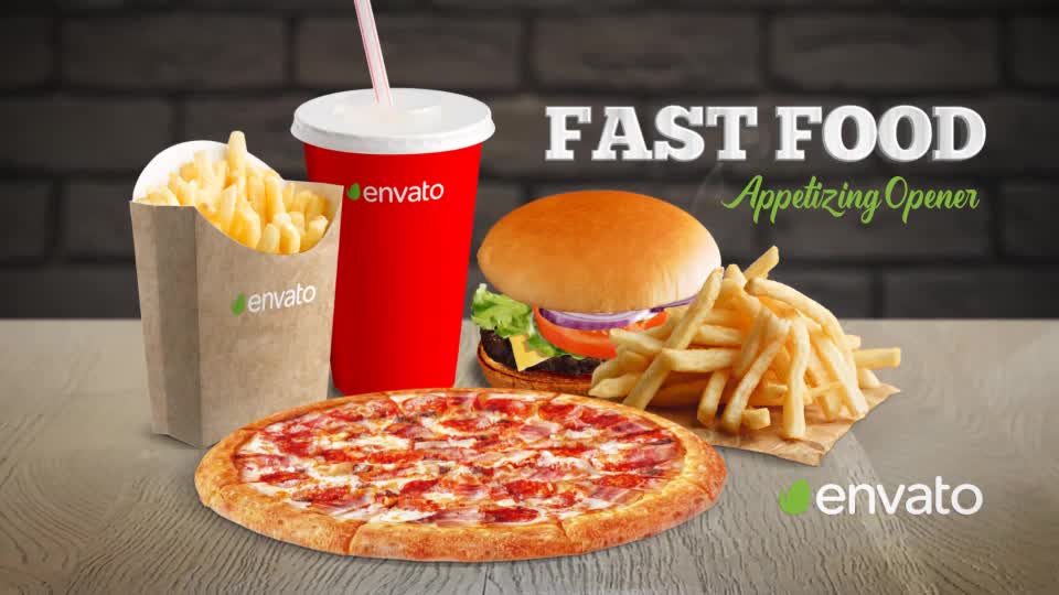 Fast Food Appetizing Opener Videohive 23128394 After Effects Image 1