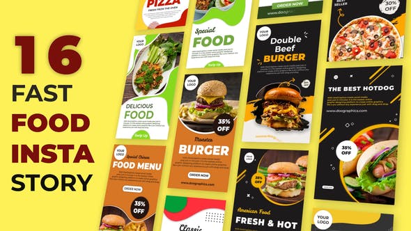 Fast Food Instagram Stories - Videohive Download 32484919