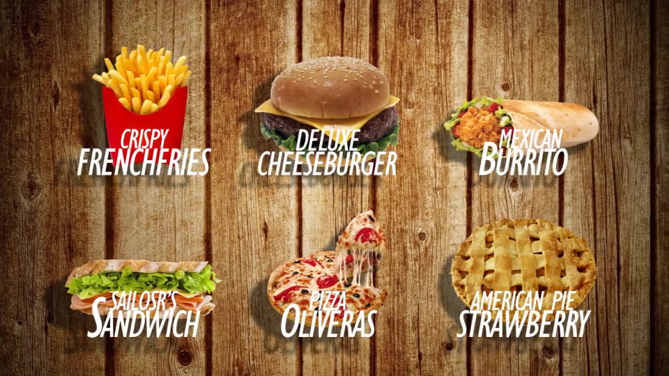 Fast Food Kitchen Video Display - Download Videohive 8972811