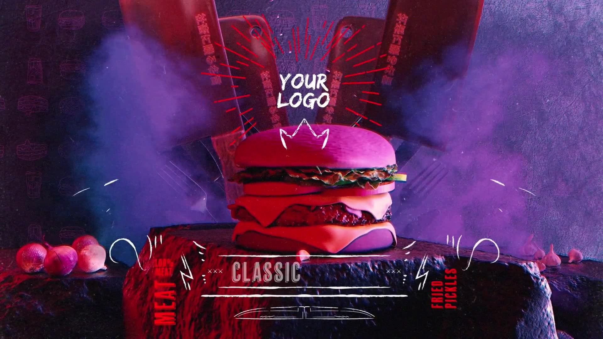Fast Food Logo Reveal Videohive 36724285 After Effects Image 2