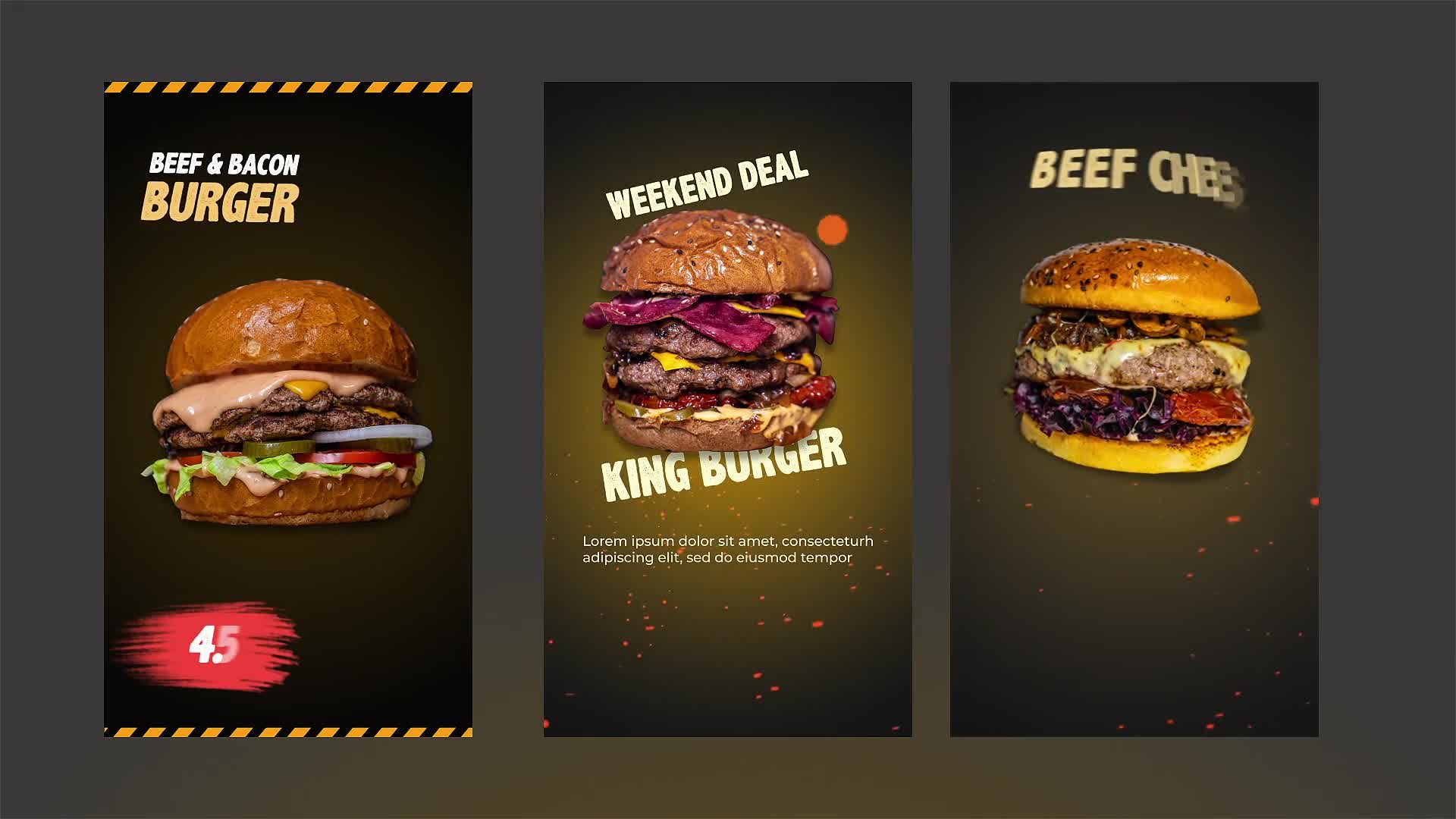 Fast Food Menu Stories Videohive 33661339 After Effects Image 1