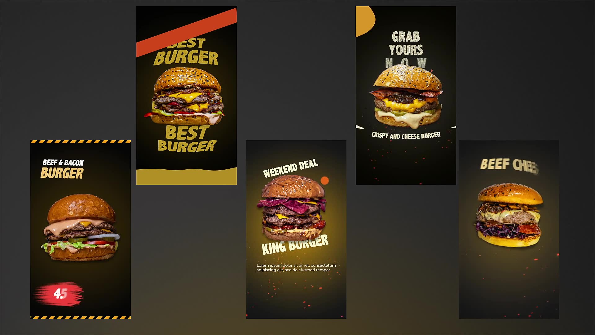 Fast Food Menu Stories Videohive 33661339 After Effects Image 6