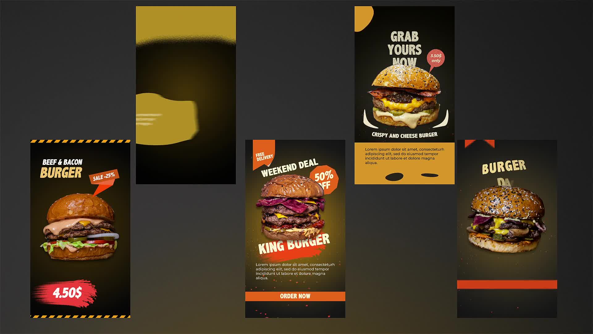 Fast Food Menu Stories Videohive 33661339 After Effects Image 8