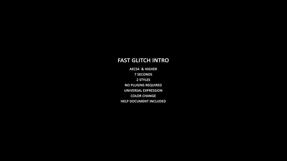 Fast Glitch Intro - Download Videohive 15953983