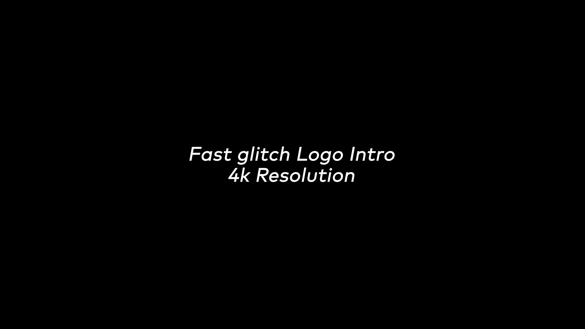 Fast Glitch Logo Intro Videohive 27679736 After Effects Image 2